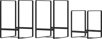 Immagine prodotto di Scaffale in metallo nero con ripiani e cassetti