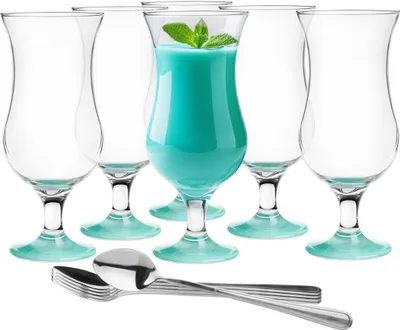 Produktbild von Glasmark KROSNO, 420ml, Set von 6, Glas für alkoholische Cocktails, Longdrinkgläser, Cocktailgläser, Trinkgläser, Partygläser, Perfekt für Zuhause