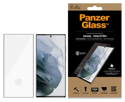 Obrázok produktu pre PanzerGlass ® UltraForce1 Samsung Galaxy S22 Ultra 5G | Screen Protector, Samsung, Samsung - Galaxy S22 Ultra, Suché aplikovanie, Odolné proti poškriabaniu, Odolný proti nárazom, Antibakteriálne, Priehľadná, 1 kusov