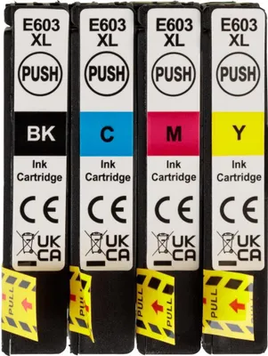 Produktbild von Crelando Druckerpatronen Multipack Qualitätstinte für Canon, Epson oder HP 603xl für Epson