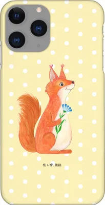 Produktbild von Mr. & Mrs. Panda Iphone 11 Pro Handyhülle Eichhörnchen Blume - Gelb Pastell - Geschenk, Lustige Sprüche, glücklich Spruch, Handy Case, Premium Kunststoff, Motivation