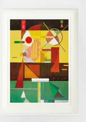 Produktbild von Wassily Kandinsky Gerahmtes Bild Mit Edlem Passepartout | Wand-Bilder | Im Bilderrahmen - Zersetzte Spannung, 1930 (40 x 30 cm)