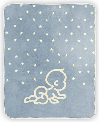 Produktbild von Kuscheldecke Sanosoft Lovely Baby 75x100cm - Blau/Creme