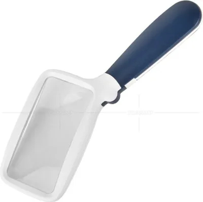 Produktbild von INF Faltbare Handlupe mit LED-Lichtern - 4x/8x USB Wiederaufladbare Lupe Blau