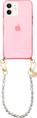 Produktbild von Pearlfection Cord Hülle Pink - Short Cord  - Kompatibel mit iPhone 11