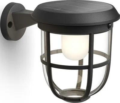 Produktbild von Philips Outdoor A-Label Solar Radii Wandleuchte sw