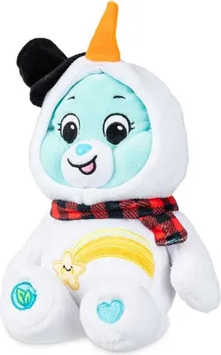 Productafbeelding van Care Bears pluche beer, 22 cm - Kerstman, Sneeuwpop, Wish Bear, knuffel