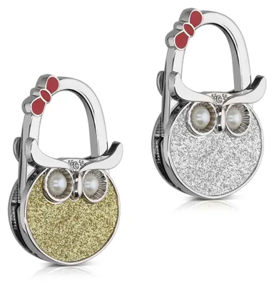Produktbild von kwmobile Taschenhalter für Tisch - 2x Handtaschenhalter für Tisch - Taschenhaken faltbar - Taschen Aufhänger - Taschen Halter Haken - Tischhaken Set