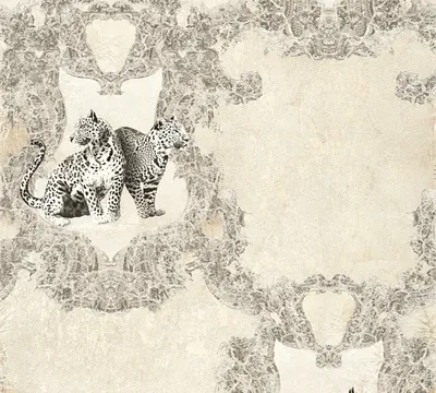 Produktbild von A.S. Création Barocktapete Hermitage Tapete mit Tieren Vliestapete grau creme schwarz 10,05 m x 0,53 m