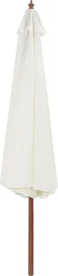 Produktbild von vidaXL Slnečník s dreveným stožiarom 350 cm Sand White