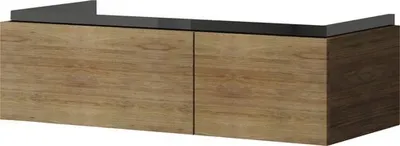 Produktbild von Baden Haus Waschtischunterschrank Avril BxHxT 100 x 30 x 45 cm Frontfarbe Tabak Eiche