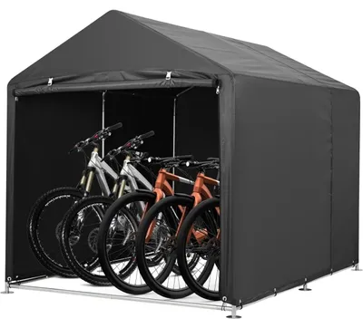 Image de Tente pour vélo, tissu imperméable, résistant aux UV, couleur noire