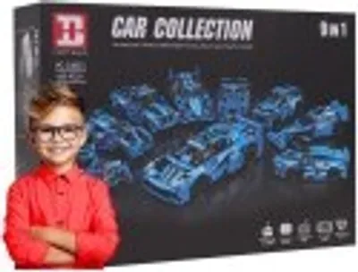 Produktbild von Fahrzeug-Bausteinset, 638 Teile, Blau