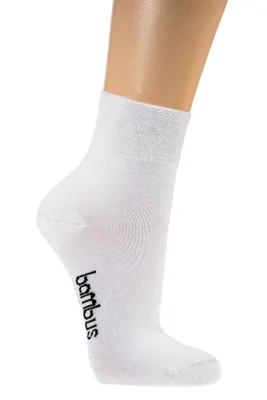 Produktbild von 6 Paar Bambus Viskose Socken KURZSCHAFT Gr. 39/42 weiß