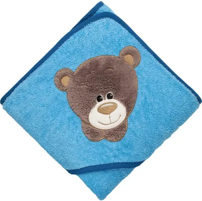 Imagen del producto de Omgoods - Bata de baño para niños, 100x100 cm, 100% algodón