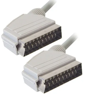 Produktbild von Transmedia Scart Kabel; Scartstecker auf Scartstecker, 1,5 m, silber, VC 3 DSi