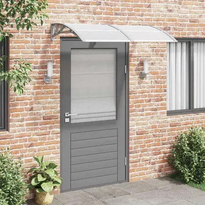 Obrázok produktu pre vidaXL Strieška na dvere šedá 150x100 cm Polykarbonát