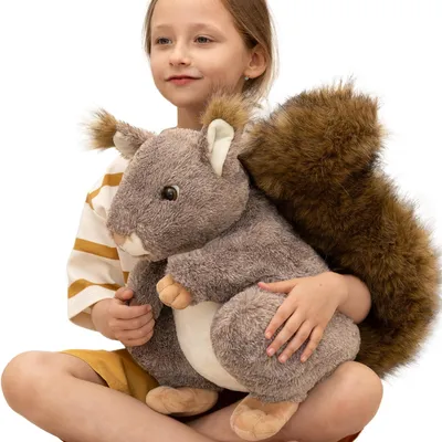 Immagine prodotto di Peluche gigante a forma di scoiattolo, 45 cm, ideale per bambini