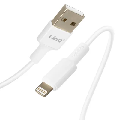 Immagine prodotto di LinQ, cavo USB / Lightning 2,4A per la ricarica rapida e la sincronizzazione 3 m, bianco