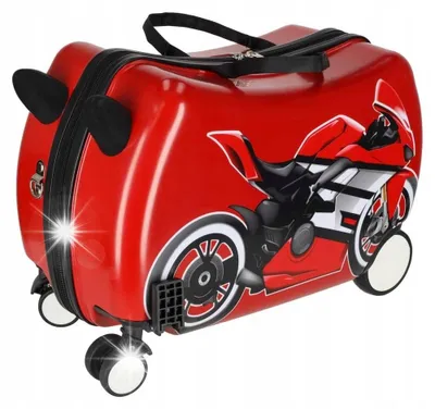 Produktbild von Kinder Reisekoffer Rollkoffer Handgepäck Motorrad