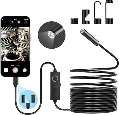 Obrázok produktu pre Endoskop pre iPhone – vodotesný – HD kamera – prémiová inšpekcia – inšpekčné zariadenie