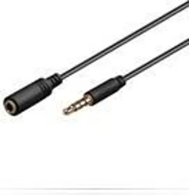 Zdjęcie produktu dla Microconnect IPOD002B, 3.5mm, Męska, 3.5mm, Żeńska, 0,5 m, Czarny