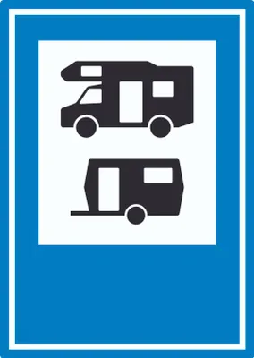 Produktbild von Wohnmobil- und Wohnwagenplatz Aufkleber A0 (841x1189mm)