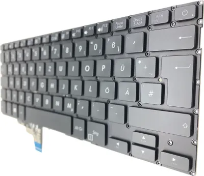 Zdjęcie produktu dla GERMAN - Czarna klawiatura z podświetleniem kompatybilna z Asus ZenBook 13 UX331UA
