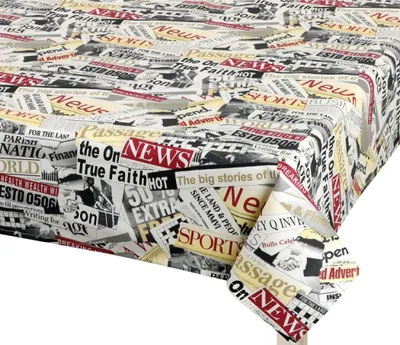 Obrázek produktu pro Ubrus ADÉLA - 100x100 cm - Červená,Černá,Bílá