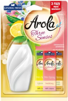 Zdjęcie produktu dla Odświeżacz powietrza GENERAL FRESH Arola mini spray 15 ml zestaw 3 zapachów