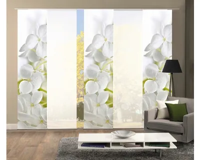 Produktbild von Schiebegardine 5er-Set Padua weiß 60x245 cm