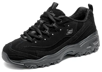 Produktbild von Skechers Damen D'LITES Play ON Sneaker, Schwarz (schwarz / schwarz), 41 EU