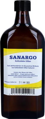 Obrázok produktu pre Fľaše s koloidným striebrom Sanargo 500 ml