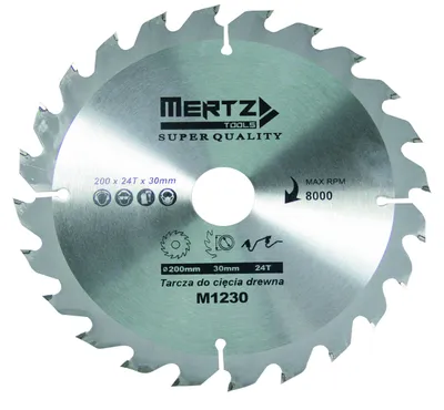 Obrázek produktu pro Pilový kotouč Mertz s karbidem na dřevo M1238 210x30x40Z