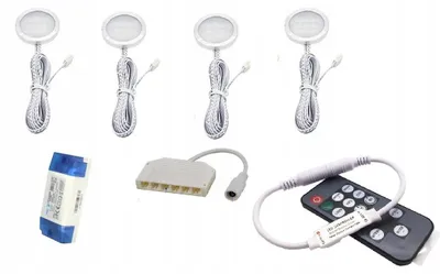 Produktbild von Maxim LED Unterbauleuchten rund warmweiß 4er-Set