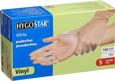 Immagine prodotto di HYGOSTAR guanti monouso unisex IDEAL trasparenti taglia S 100 pz.