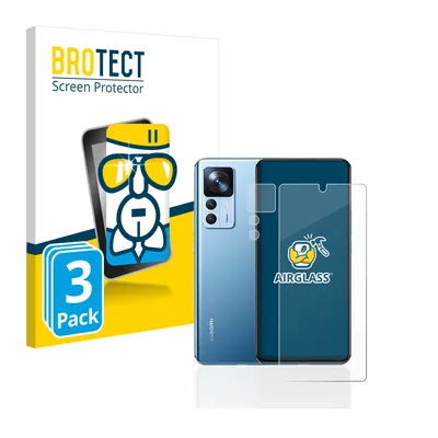 Produktbild von 3x BROTECT Schutzglas für Xiaomi 12T (Display+Kamera) Schutzfolie Panzer Folie Glas Display Schutz klar