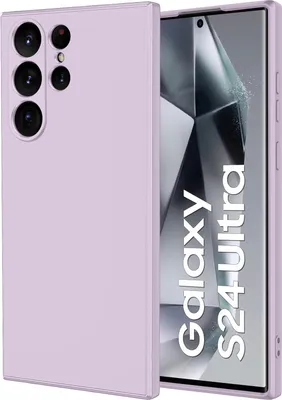Produktbild von Galaxy S24 Ultra Hülle, Slim Liquid Silikon Gel Gummi Stoßfest Schutzhülle für Samsung Galaxy S24 Ultra Lila