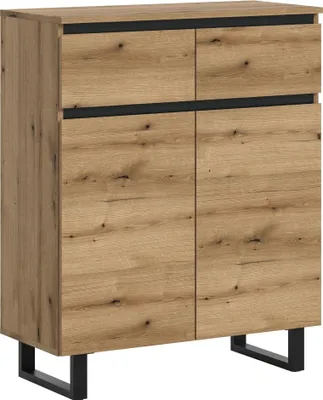 Produktbild von Kommode >Tomasa< in Evoke Oak - 80x99x36cm (BxHxT)