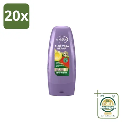 Produktbild von 20 x Andrélon Aloe Vera Repair Conditioner - glättend & reparierend - 250 ml - Vorratspackung - 20 Stücke