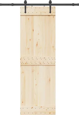 Produktbild von Schiebetürbeschlag-Set 152,5 cm Stahl Schwarz