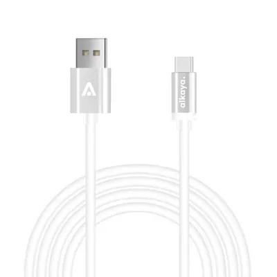 Produktbild von iPhone 15 Ladekabel USB-C, Datenkabel Hochglanz weiss, kompatibel mit Samsung, Xiaomi, Sony, Google, Huawei - 1m/15W