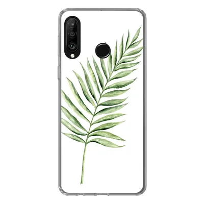 Produktbild von MuchoWow® Handyhülle Schutzhülle Hülle für Huawei P30 Lite Pflanze - Aquarell Silikon Softcase Handy Hülle - Handyhülle
