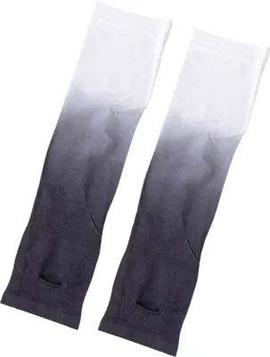 Produktbild von 1 Paar Sommer-Armstulpen aus Eisseide, Farbverlauf, UV-Sonnenschutz, atmungsaktiv, elastisch, für Herren und Damen, Outdoor, Radfahren, Angeln, lange kühlende Armabdeckung