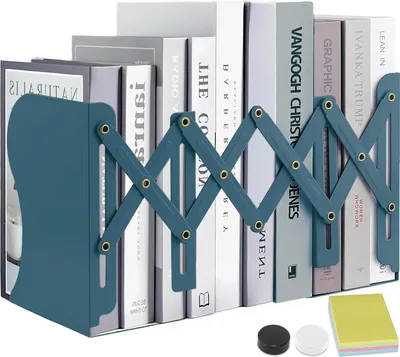 Productafbeelding van Famanu verstelbare boekensteunen - Antislip ontwerp in wit
