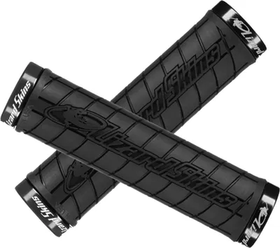 Imagen del producto de Gripy Lizard Skins Lock-On Logo, 31,25 mm de diámetro, 135 mm de longitud, con sistema de bloqueo, color negro, modelo LOLDS010