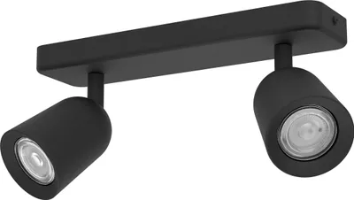 Produktbild von EGLO Deckenlampe 2-flammig Camaldoli, Deckenstrahler mit flexiblen 3 Strahlern, Spot Deckenleuchte aus Stahl in Schwarz, GU10 Fassung