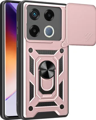 Produktbild von Hülle für Infinix GT 20 Pro Magnetische Ring Ständer Halter Dia Kameraschutz TPU Bumper Silikon Schutzhülle Rosa