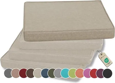 Produktbild von Stuhlkissen - Polsterauflage Auflage für Stühle FK5 (40x40, Creme, 1)