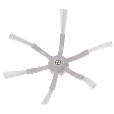 Produktbild von vhbw Seitenbürste kompatibel mit Roborock S5 Max, E4, Q7, S4, S5, S7 maxV Ultra, S50, S51, S55, S6, S6 MaxV, S6 Pure Saugroboter - weiß, 6-armig